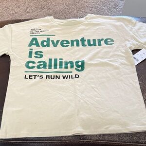 Grayson Threads Kids Tee - Cream with Green Text